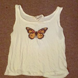 Butterfly crop top